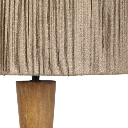 LAMPADAIRE BOIS NATUREL/JUTE E27 TAIS