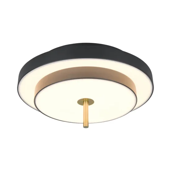 PLAFONNIER LED 34,5W 2300-3000-4000K NOIR OR ELIX