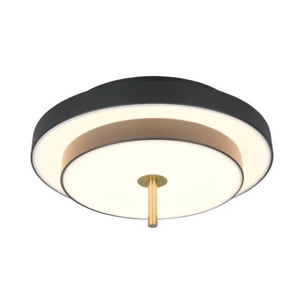 PLAFONNIER LED 34,5W 2300-3000-4000K NOIR OR ELIX