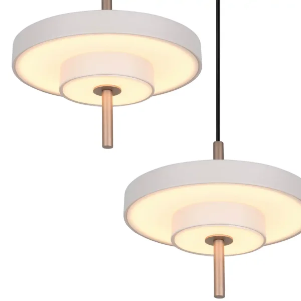 SUSPENSION LED 30W RÉGLABLEE 2300-3000-4000K GRIS CHAUD ELIX