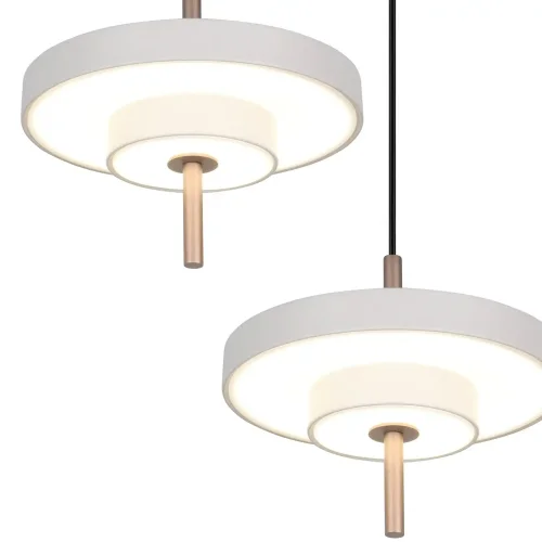 SUSPENSION LED 30W RÉGLABLEE 2300-3000-4000K GRIS CHAUD ELIX