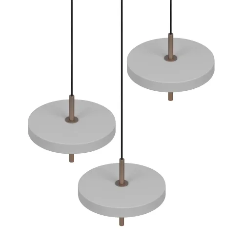 SUSPENSION LED 30W RÉGLABLEE 2300-3000-4000K GRIS CHAUD ELIX