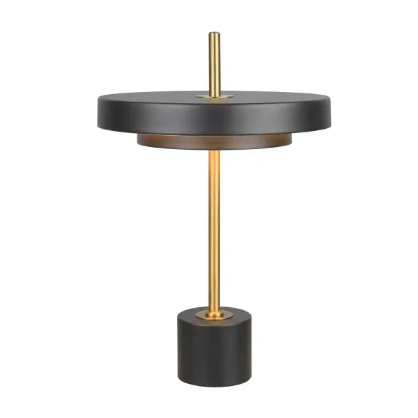 LAMPE DE TABLE LED 12W RÉGLABLE 2300-3000-4000K NOIR ET OR ELIX