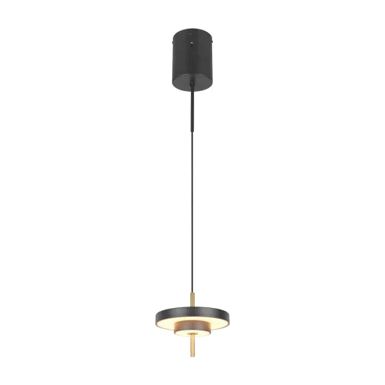 SUSPENSION LED 10W RÉGLABLE 2300-3000-4000K NOIR OR ELIX