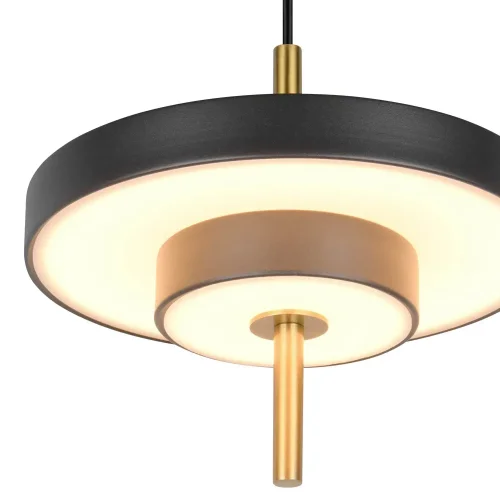 SUSPENSION LED 10W RÉGLABLE 2300-3000-4000K NOIR OR ELIX