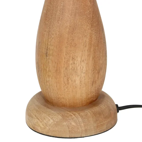 LAMPE DE TABLE BOIS NATUREL/JUTE E27 TAIS
