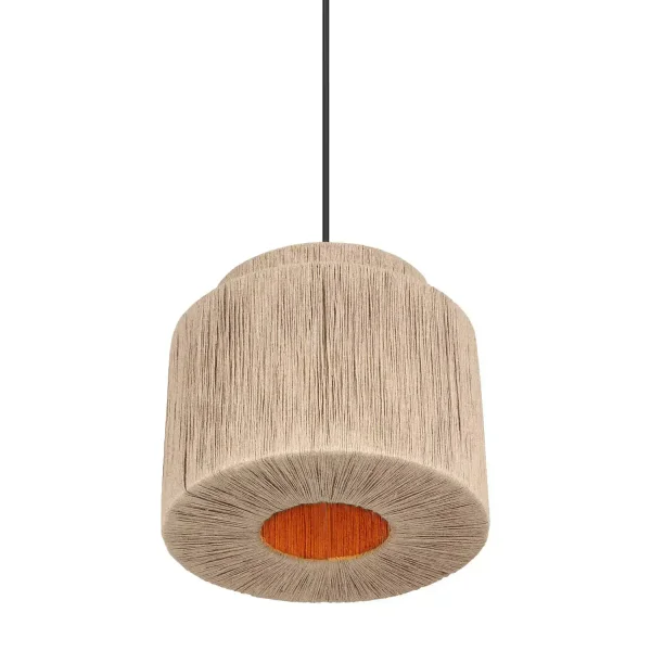 SUSPENSION 1 LUMIÈRE JUTE NATUREL E27 LEIKO