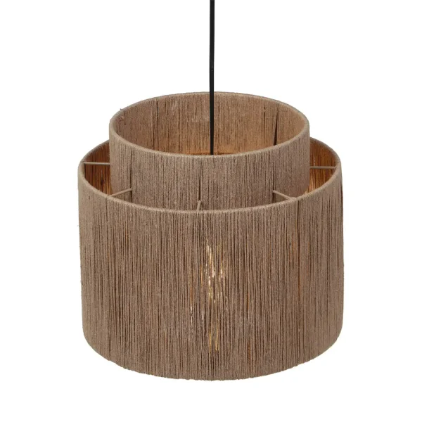 SUSPENSION 1 LUMIÈRE JUTE NATUREL E27 LEIKO