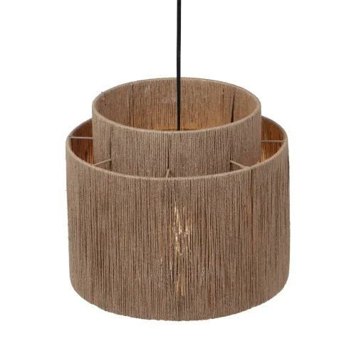 SUSPENSION 1 LUMIÈRE JUTE NATUREL E27 LEIKO