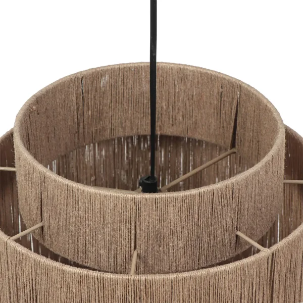 SUSPENSION 1 LUMIÈRE JUTE NATUREL E27 LEIKO