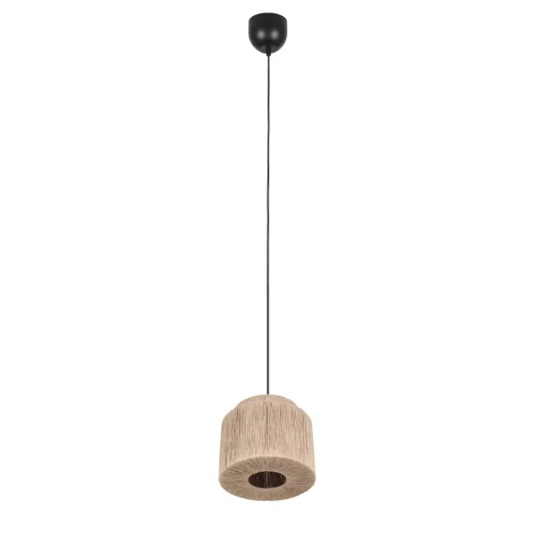 SUSPENSION 1 LUMIÈRE JUTE NATUREL E27 LEIKO
