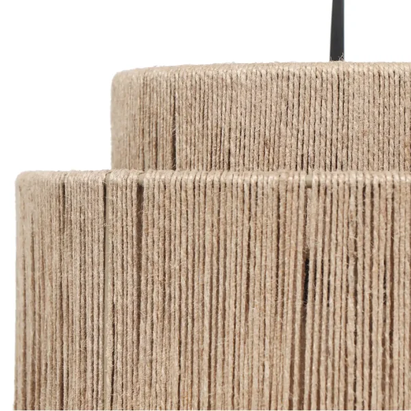 SUSPENSION 4 LUMIÈRES JUTE NATUREL E27 LEIKO