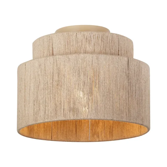 PLAFONNIER 1 LUMIÈRE JUTE NATUREL E27 LEIKO