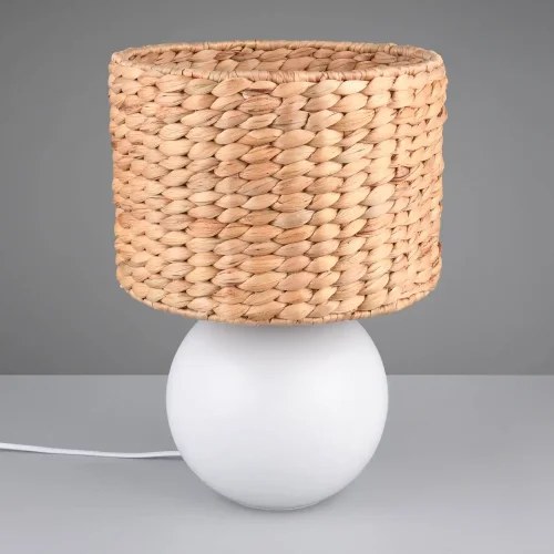 LAMPE DE TABLE CERÁMIQUE ABAT-JOUR ALGES MARINES 40CM PADINA