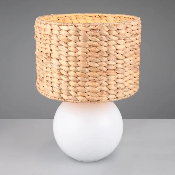 LAMPE DE TABLE CERÁMIQUE ABAT-JOUR ALGES MARINES 40CM PADINA