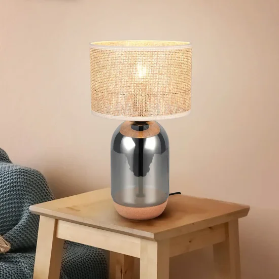 LAMPE DE TABLE EN VERRE 43CM CELINE