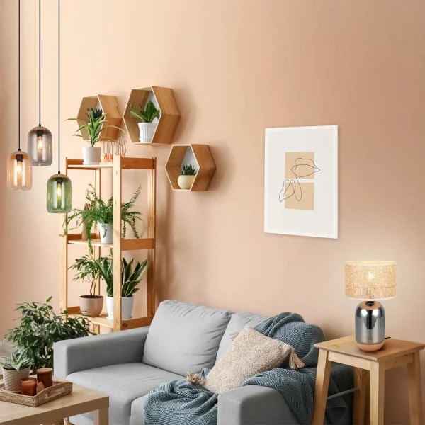 LAMPE DE TABLE EN VERRE 43CM CELINE