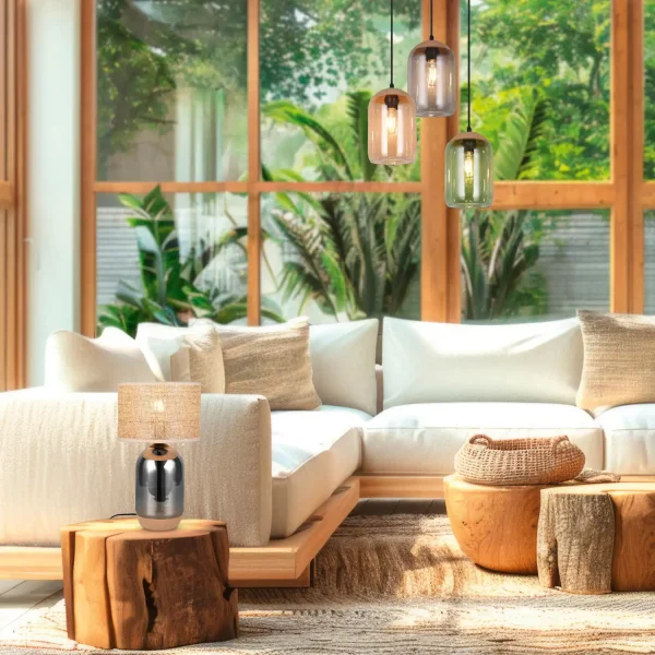 LAMPE DE TABLE EN VERRE 43CM CELINE