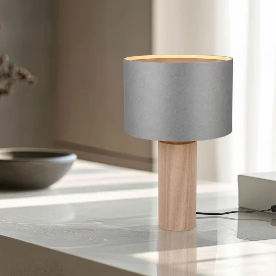 LAMPE DE TABLE EN PAPPE NATUREL 48CM NEXA