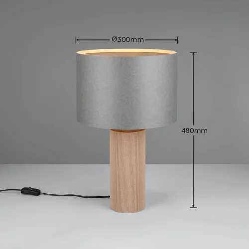 LAMPE DE TABLE EN PAPPE NATUREL 48CM NEXA