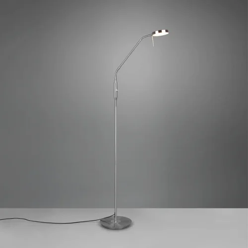 LAMPADAIRE LED 12W RÉGLABLE NICKEL MAT EDEN