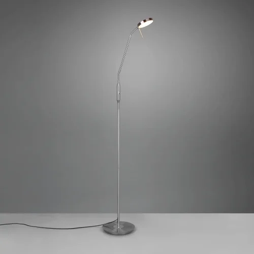 LAMPADAIRE LED 12W RÉGLABLE NICKEL MAT EDEN