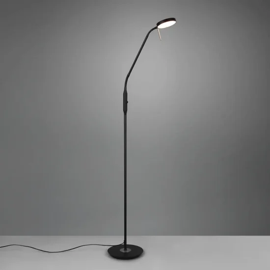 LAMPADAIRE LED 12W RÉGLABLE NOIR EDEN 2