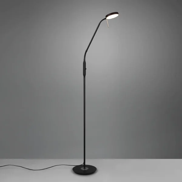 LAMPADAIRE LED 12W RÉGLABLE NOIR EDEN