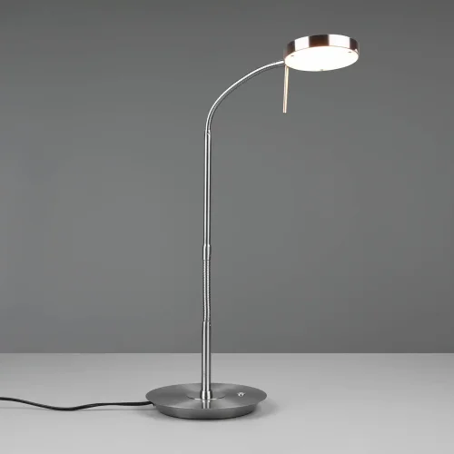 LAMPE DE TABLE LED 12W RÉGLABLE NICKEL MAT EDEN