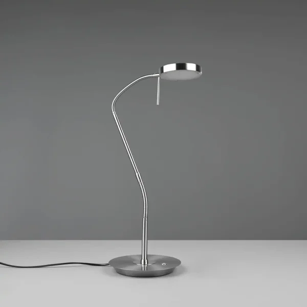 LAMPE DE TABLE LED 12W RÉGLABLE NICKEL MAT EDEN