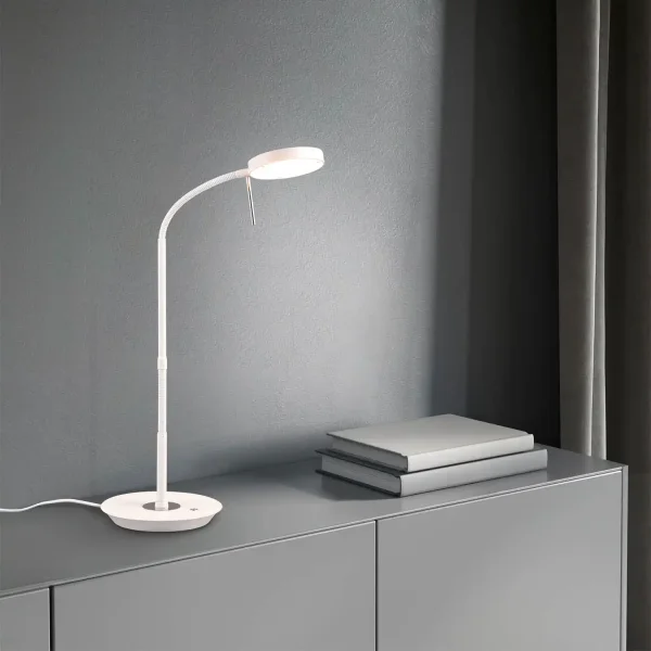 LAMPE DE TABLE LED 12W RÉGLABLE TAPIS BLANC EDEN