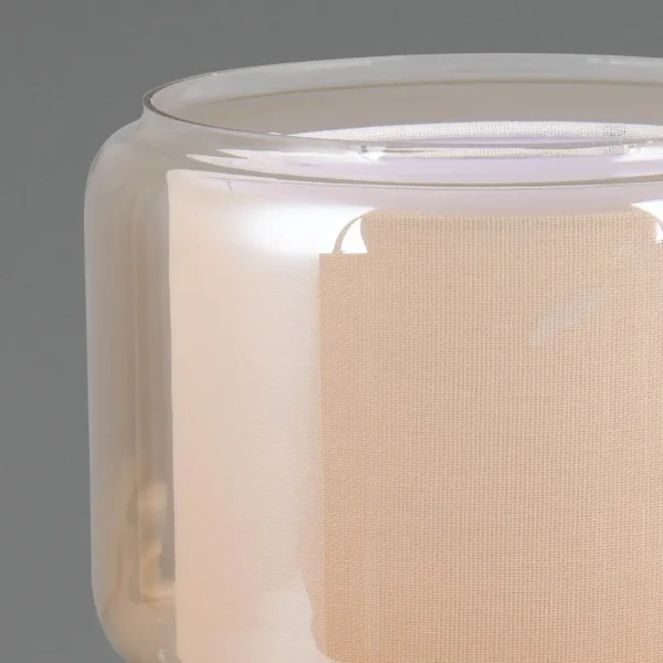 LAMPE DE TABLE EN VERRE AMBRÉ ISEN