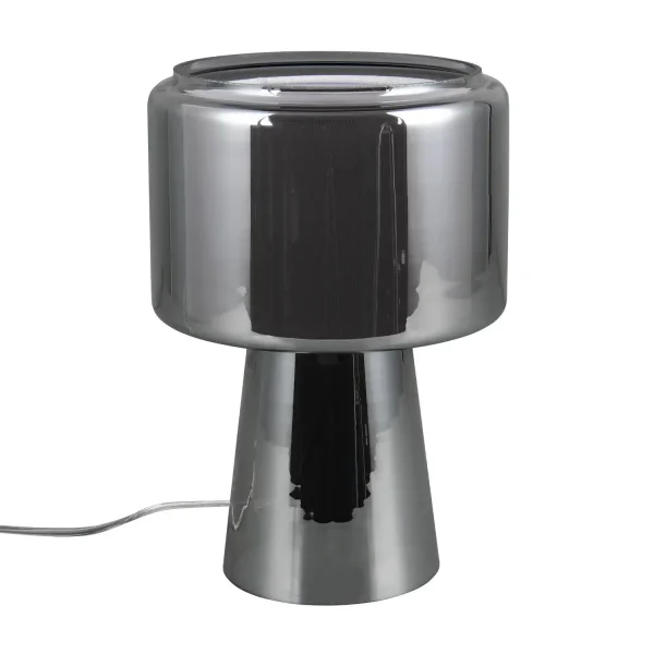 LAMPE DE TABLE EN VERRE ACIER CHROMÉ ISEN