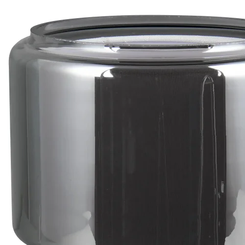 LAMPE DE TABLE EN VERRE ACIER CHROMÉ ISEN