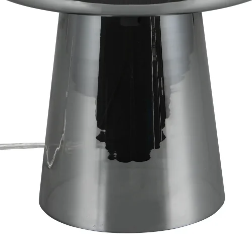 LAMPE DE TABLE EN VERRE ACIER CHROMÉ ISEN