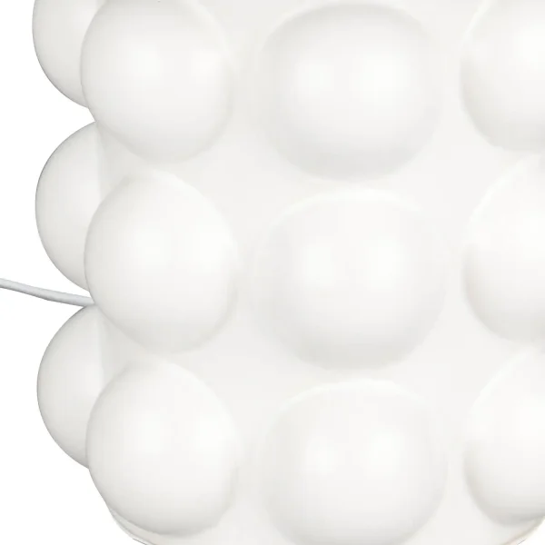 LAMPE DE TABLE EN CÉRAMIQUE BLANCHE 47CM E27 LOREEN