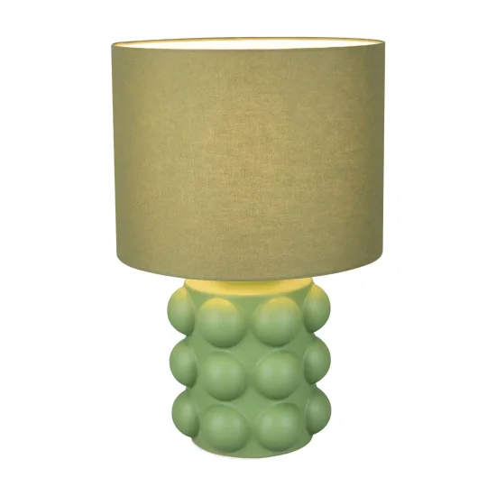 LAMPE DE TABLE EN CÉRAMIQUE VERTE 47CM E27 LOREEN