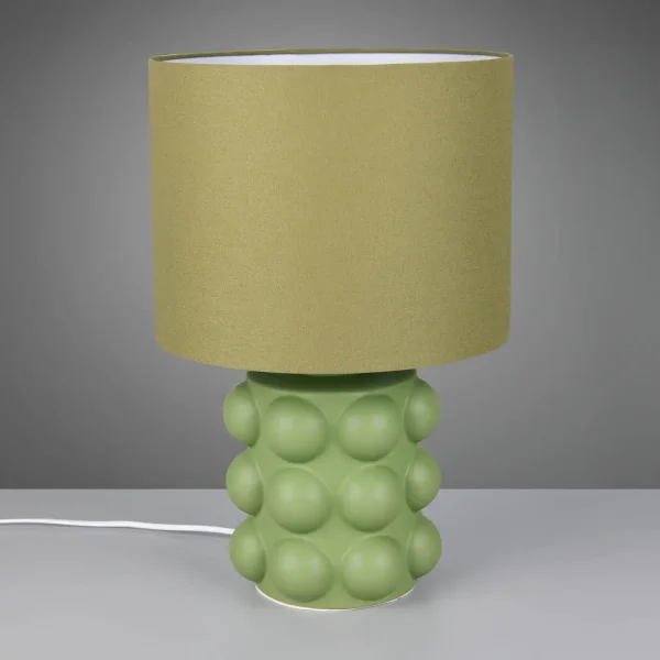 LAMPE DE TABLE EN CÉRAMIQUE VERTE 47CM E27 LOREEN