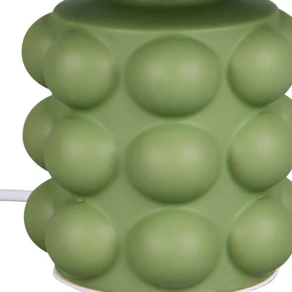 LAMPE DE TABLE EN CÉRAMIQUE VERTE 30 CM E14 LOREEN