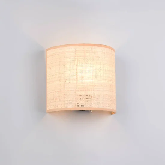 APPLIQUE MURAL AVEC ABAT-JOUR EN ALGUES MARINES E27 TERESA