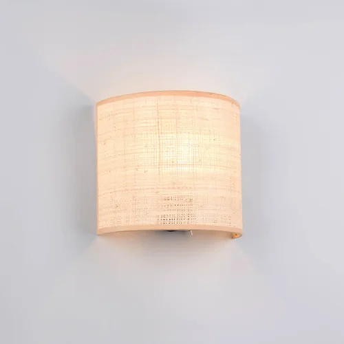 APPLIQUE MURAL AVEC ABAT-JOUR EN ALGUES MARINES E27 TERESA