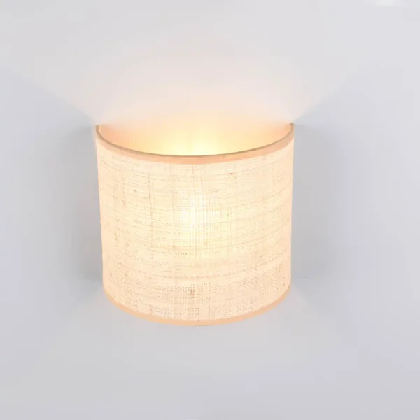 APPLIQUE MURAL AVEC ABAT-JOUR EN ALGUES MARINES E27 TERESA