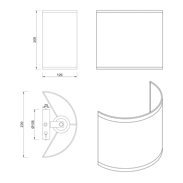 APPLIQUE MURAL AVEC ABAT-JOUR EN ALGUES MARINES E27 TERESA
