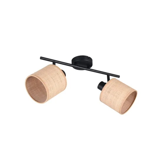 SPOT 2 LUMIÈRES AVEC ABAT-JOURS EN ALGUES MARINES E14 TERESA 2