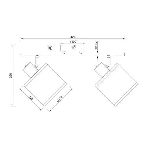 SPOT 2 LUMIÈRES AVEC ABAT-JOURS EN ALGUES MARINES E14 TERESA