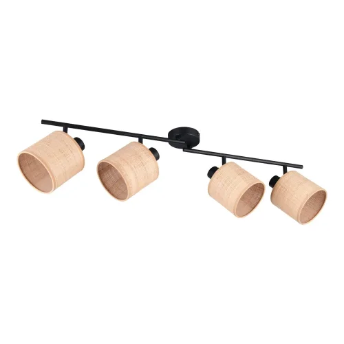 SPOT 4 LUMIÈRES AVEC ABAT-JOURS EN ALGUES MARINES E14 TERESA