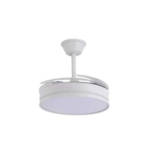 VENTILATEUR DE PLAFOND LED 40W RÉGLABLE À PALES RÉTRACTABLES BLANC CANDOR