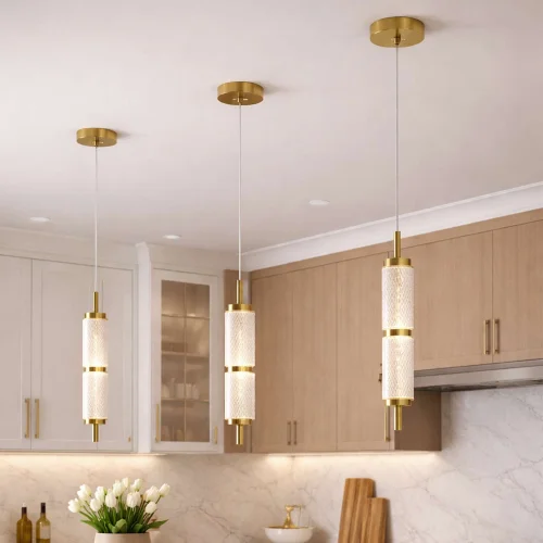 LAMPE DE PLAFOND LED 8W 3000-6500K DORÉE AMBARINA