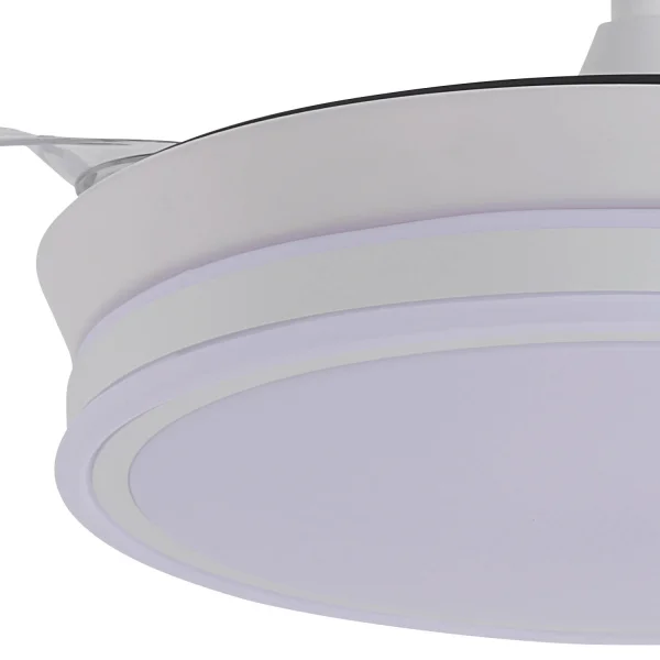 VENTILATEUR DE PLAFOND LED 40W RÉGLABLE AVEC PALES RÉTRACTABLES DARIEL