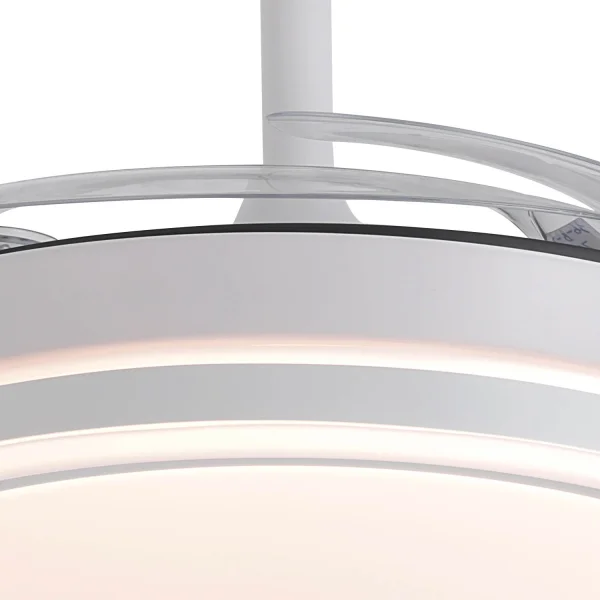 VENTILATEUR DE PLAFOND LED 40W RÉGLABLE AVEC PALES RÉTRACTABLES DARIEL